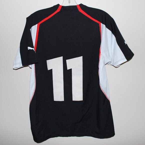 vintage no sponsor Puma #11 AS MONACO FC 2004-05 away shirt football jersey - Picture 4 of 10